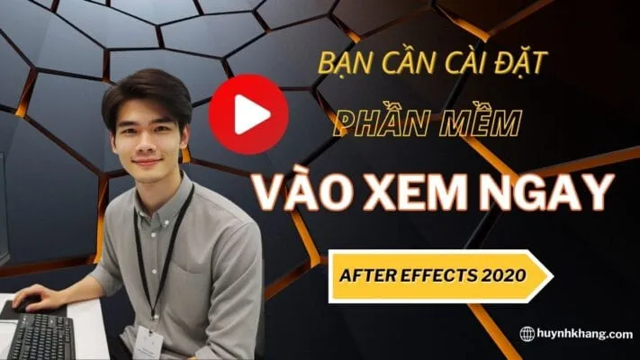 After Effects 2020: Màn hình chỉnh sửa video