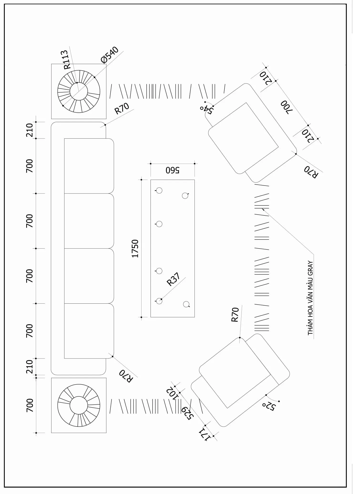 Bài ôn tập AutoCAD 2D số 7, tập trung vào việc ghi kích thước chuẩn và tạo chú thích cho các bản vẽ kỹ thuật 2D, đảm bảo thông tin rõ ràng.