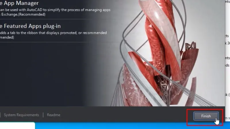 Bấm Finish để hoàn tất cài đặt cơ bản AutoCAD 2014