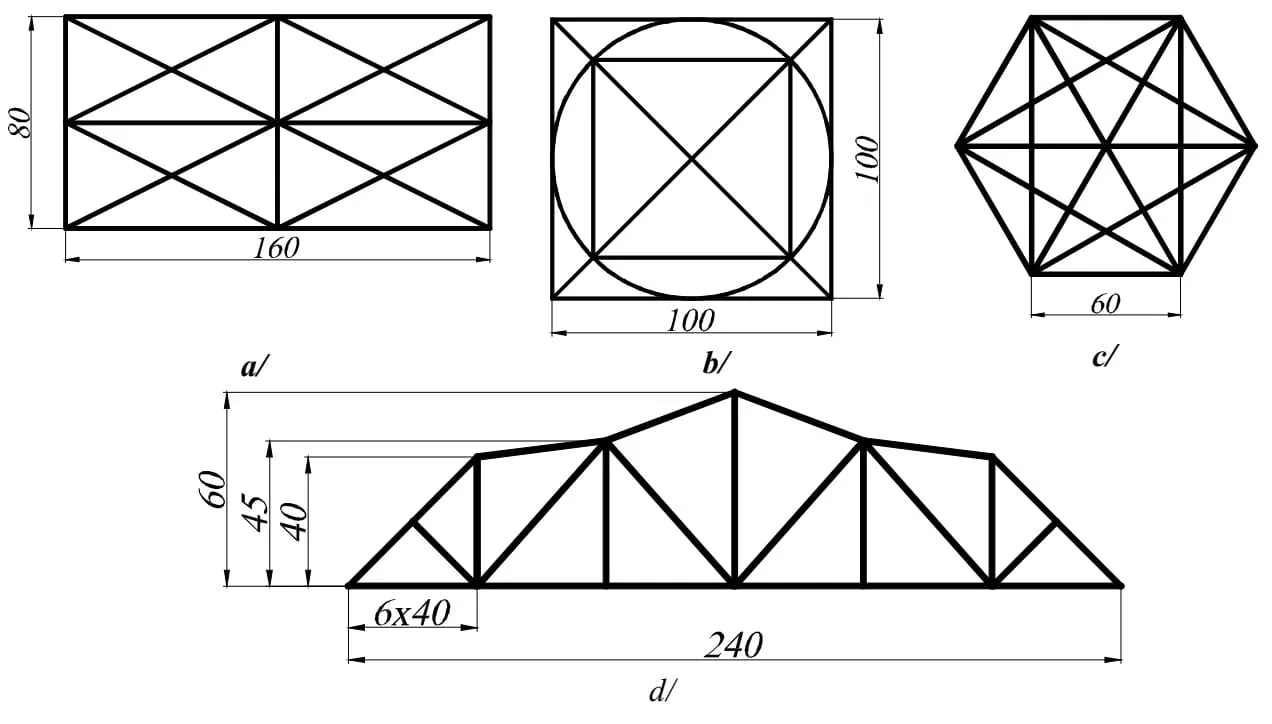 Bản vẽ AutoCAD 2D chi tiết, áp dụng chế độ truy bắt điểm Object Snap và ghi kích thước