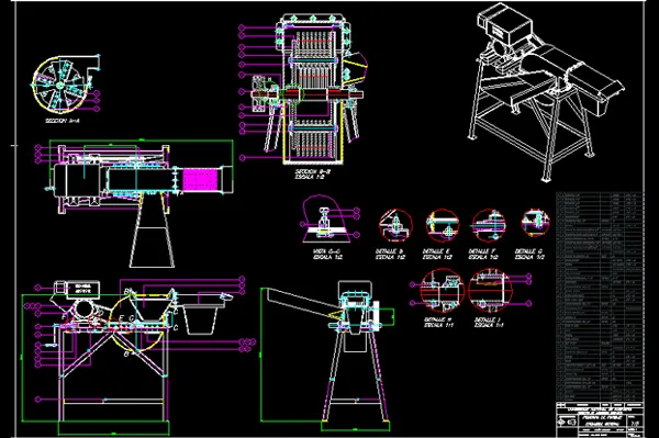 Bản vẽ kỹ thuật 2D chi tiết được thực hiện bởi học viên lớp học AutoCAD online, thể hiện khả năng thiết kế chính xác.