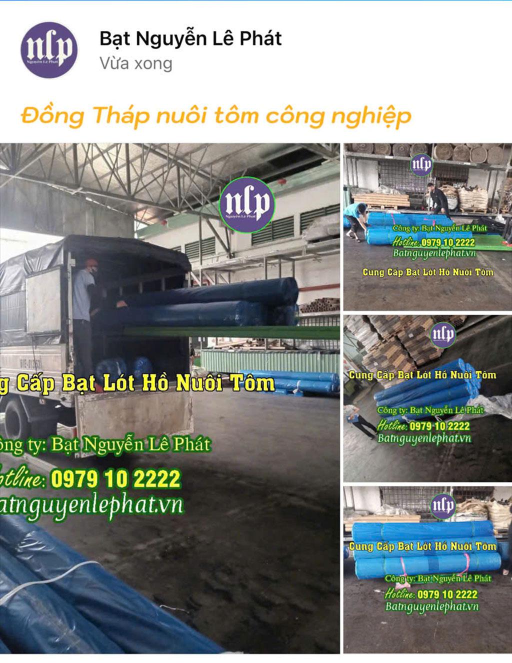 Bạt HDPE bán lẻ ứng dụng cho ao nuôi tôm giúp ngăn rò rỉ nước và giữ chất lượng nước ổn định