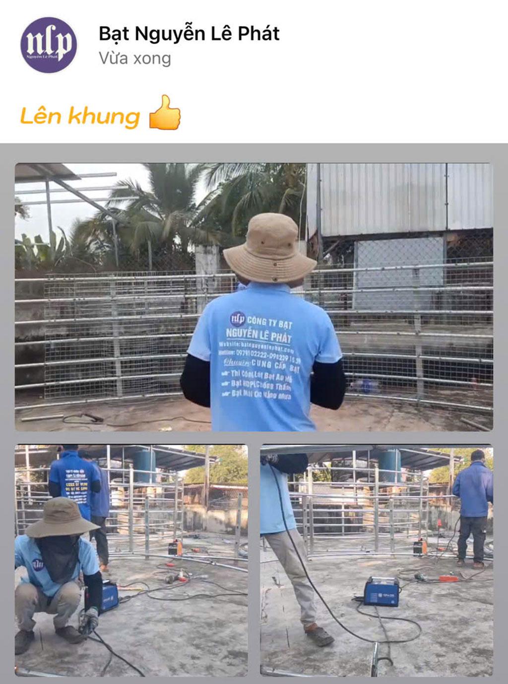 Bạt nuôi cá HDPE được thi công lót cho một hồ chứa nước lớn, đảm bảo chống thấm hiệu quả và bảo vệ nguồn nước sạch cho tưới tiêu nông nghiệp.