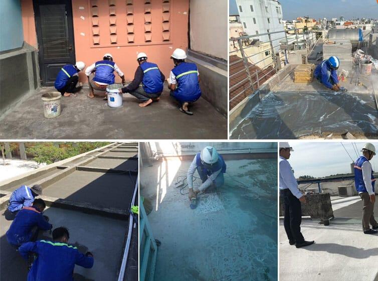 Khu vực tầng hầm được thi công chống thấm Sikatop Seal 107 để ngăn ngừa ẩm mốc và thấm nước