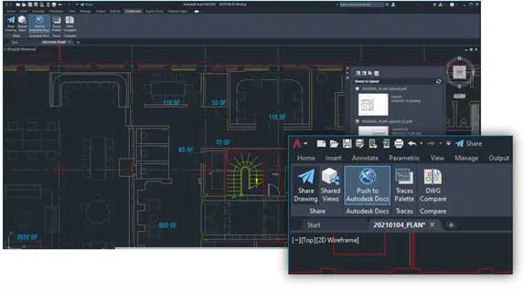 Chức năng đẩy dữ liệu bản vẽ AutoCAD lên Autodesk Docs, hỗ trợ làm việc nhóm và xem bản vẽ trực tuyến hiệu quả trên AutoCAD 2020