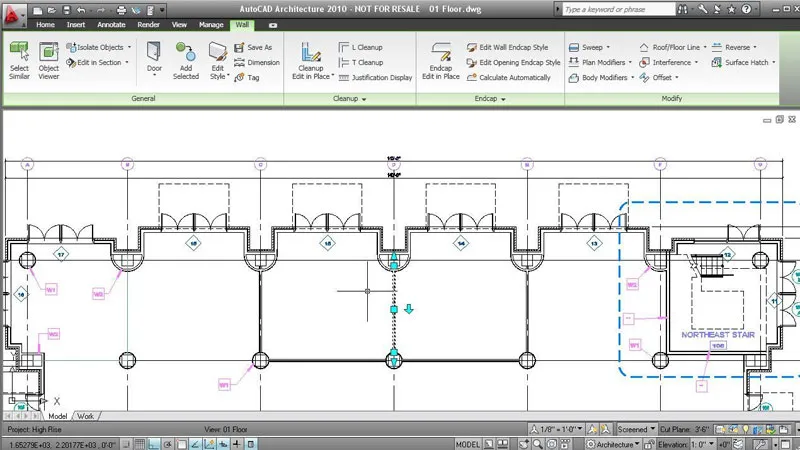 Chức năng tìm kiếm và chọn nhanh đối tượng trong AutoCAD 2010, giúp quản lý và định vị dữ liệu thiết kế hiệu quả.