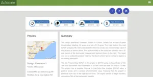 Công cụ Autocase for Sites tích hợp với InfraWorks, hỗ trợ phân tích chi phí lợi ích cho các giải pháp hạ tầng xanh như quản lý nước mưa.
