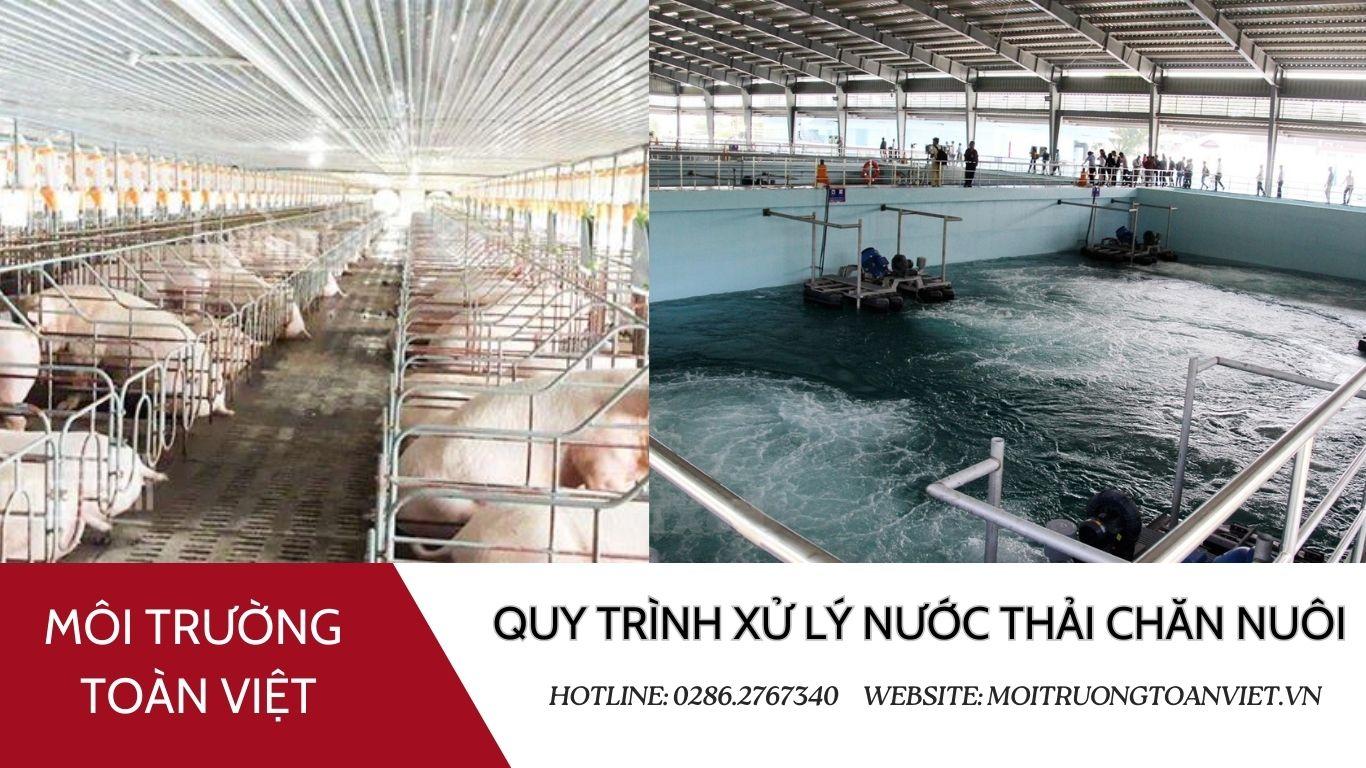 Một dây chuyền công nghệ xử lý nước thải chăn nuôi heo hiện đại với nhiều giai đoạn xử lý