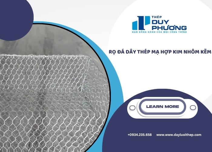 Dây thép mạ hợp kim nhôm kẽm chất lượng cao làm rọ đá chống ăn mòn hiệu quả