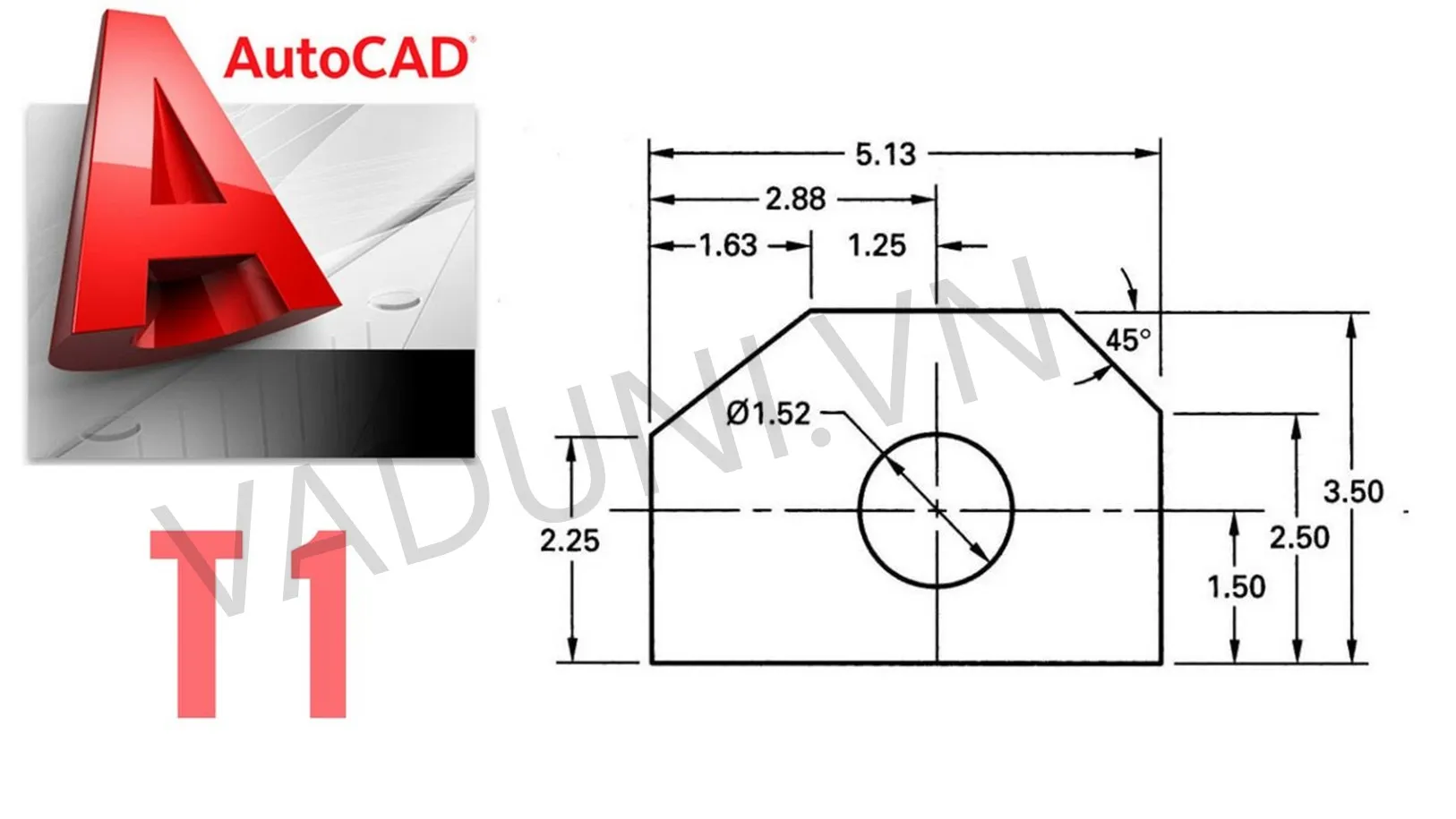Giao diện AutoCAD hiển thị bản vẽ phức tạp, áp dụng từ các bài tập tự học miễn phí