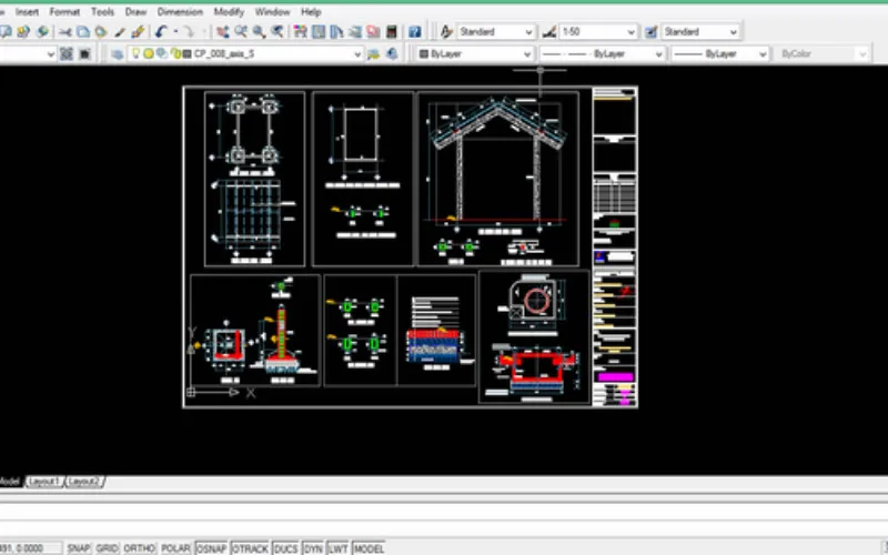 Giao diện AutoCAD hiển thị hộp thoại Plot – Model để bắt đầu in bản vẽ AutoCAD