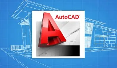 Giao diện phần mềm AutoCAD hiển thị bản vẽ kỹ thuật kiến trúc, minh họa chức năng thiết kế 2D và 3D hiệu quả cho người học phần mềm AutoCAD.