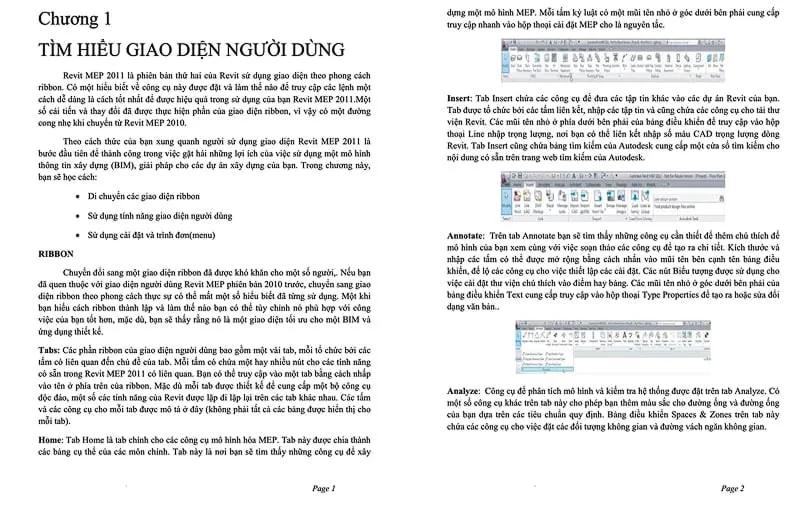 Giáo trình Revit MEP PDF chuyên sâu về hệ thống cơ điện, cấp thoát nước