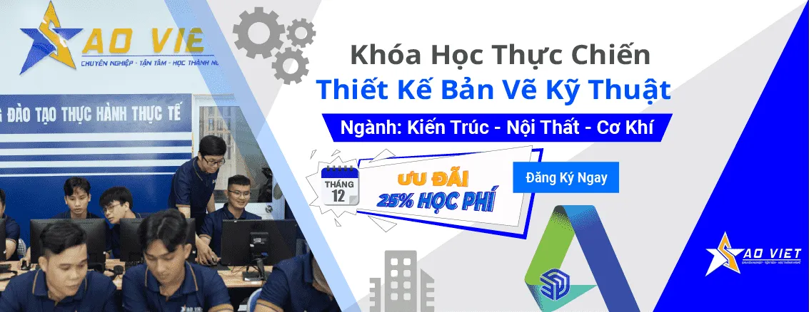 Hình ảnh minh họa khóa học vẽ kỹ thuật AutoCAD cơ bản, giúp người học làm quen với bản vẽ AutoCAD