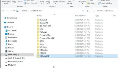 Hướng dẫn sao chép bộ sưu tập AutoLisp XDAutoCAD vào ổ C để tăng tốc AutoCAD