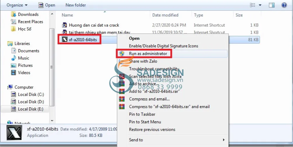 Hướng dẫn sử dụng công cụ X-Force Keygen để tạo mã kích hoạt cho AutoCAD 2010, hiển thị các bước thực hiện trên Windows 10.