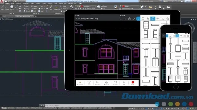 Khả năng hợp tác và chia sẻ bản vẽ 2D qua đám mây của AutoCAD, giúp làm việc nhóm dễ dàng hơn.