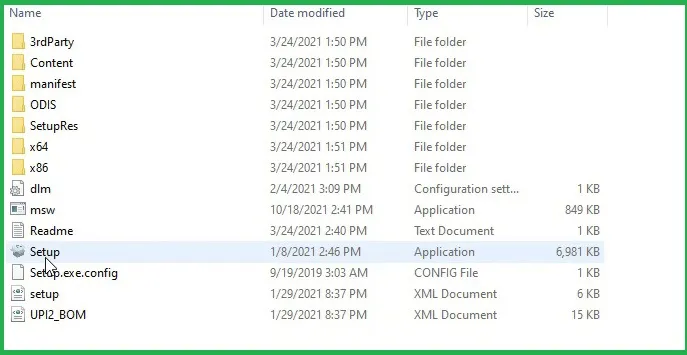 Khởi động file Setup để bắt đầu cài đặt AutoCAD 2022 lên máy tính.