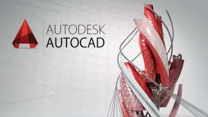 Màn hình làm việc của phần mềm AutoCAD, minh họa khả năng thiết kế 2D chính xác và linh hoạt