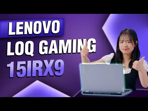 Màn hình laptop Lenovo LOQ Gaming 15IAX9 hiển thị giao diện phần mềm đồ họa với chi tiết sắc nét, chứng tỏ khả năng xử lý hình ảnh mạnh mẽ.