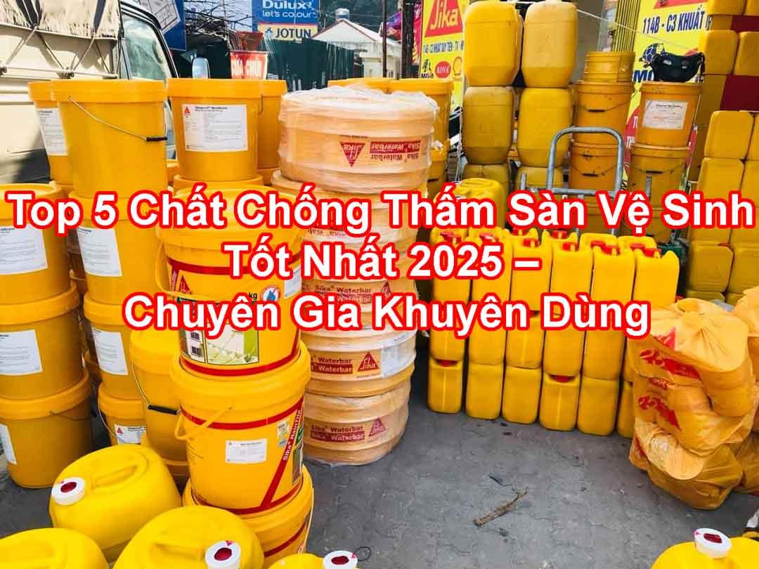 Màng Bitumen chống thấm cho sàn nhà vệ sinh, tạo lớp màng liền mạch ngăn nước xâm nhập hiệu quả