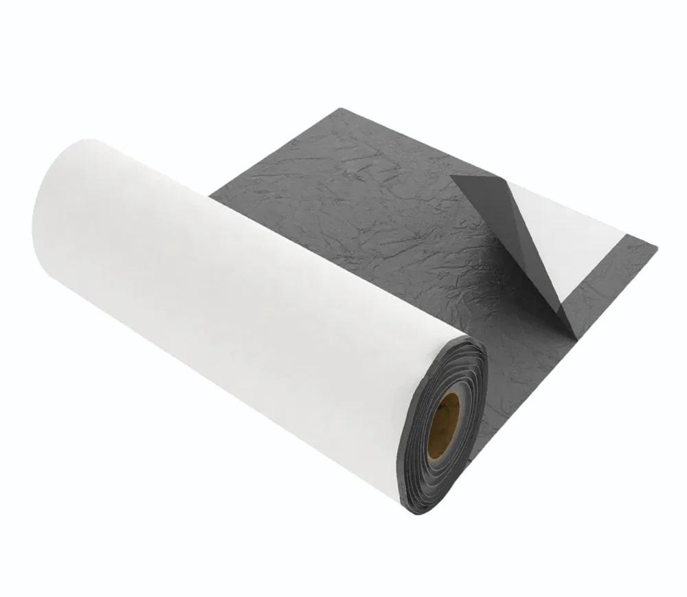 Màng chống thấm tự dính HDPE kết cấu lớp keo bám dính trên bề mặt công trình