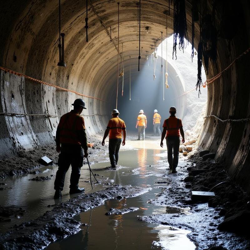 Màng chống thấm HDPE đóng vai trò then chốt trong việc ngăn chặn nước ngầm xâm nhập vào kết cấu công trình, đảm bảo sự khô ráo và ổn định lâu dài của nền móng.