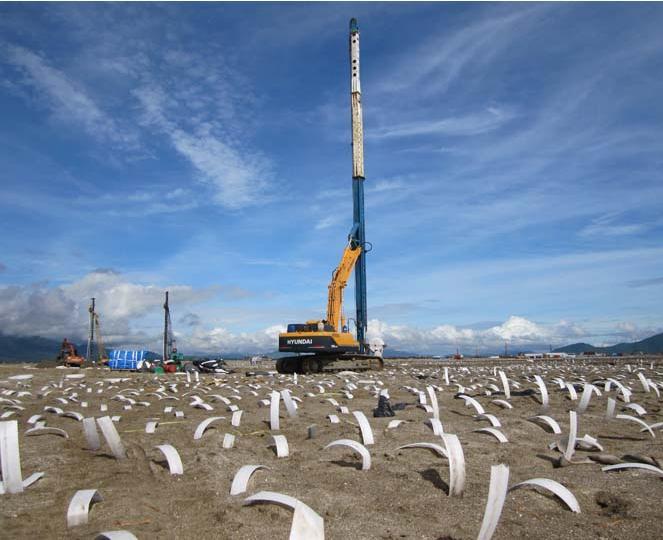 Máy ép bấc thấm thi công công trình địa kỹ thuật