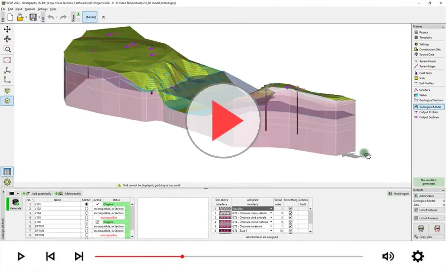 Mố cầu 3D trong khảo sát địa chất công trình