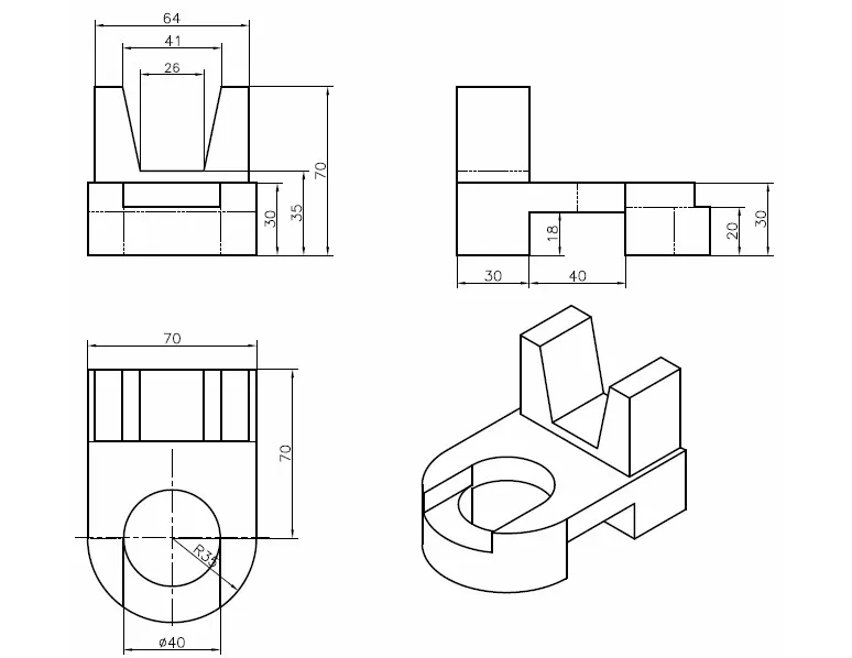 Mô hình 3D của một chi tiết cơ khí tinh xảo, thể hiện độ chính xác cao