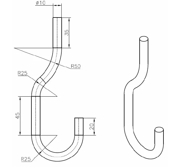 Mô hình 3D của một khối hình học phức tạp, ứng dụng trong thiết kế kỹ thuật