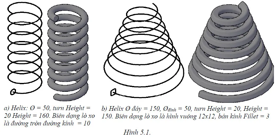 Mô hình 3D của một ống dẫn cong được tạo bằng lệnh Sweep trong AutoCAD