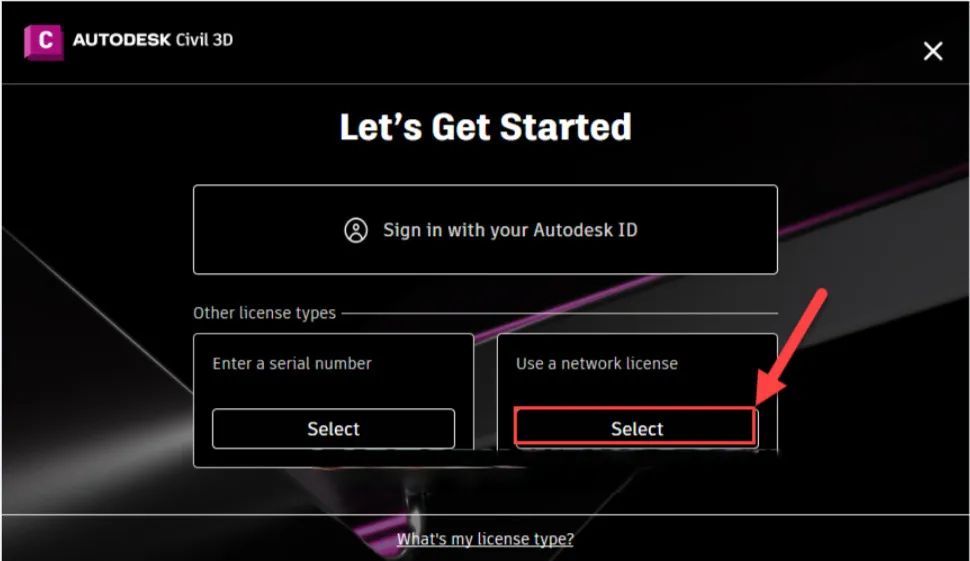 Nhập địa chỉ máy chủ cấp phép 127.0.0.1 để kích hoạt Civil 3D 2023 thông qua network license.