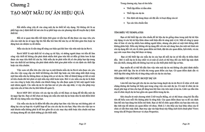 Nội dung lý thuyết chuyên sâu trong giáo trình Revit MEP PDF