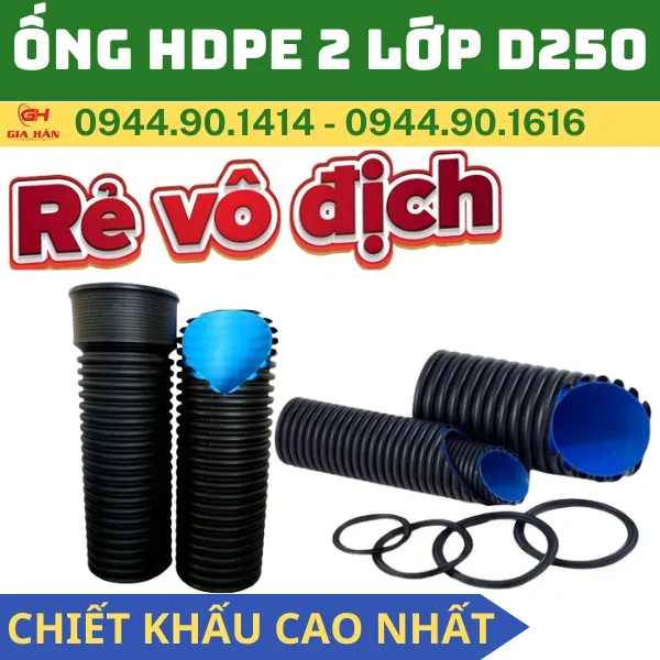 Ống địa kỹ thuật HDPE được lắp đặt dưới lòng đất, kết nối với các hệ thống thoát nước