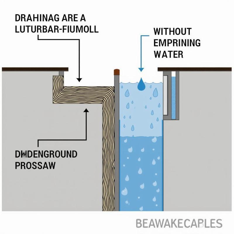 Ống thoát nước ngầm được bọc bởi vải địa kỹ thuật để ngăn đất xâm nhập, đảm bảo khả năng dẫn nước hiệu quả