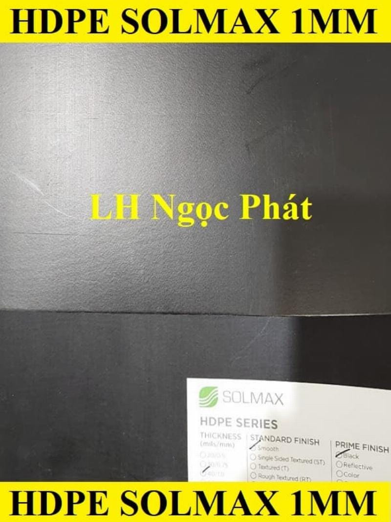 Quy trình thi công bạt HDPE Solmax Malaysia đen 1mm