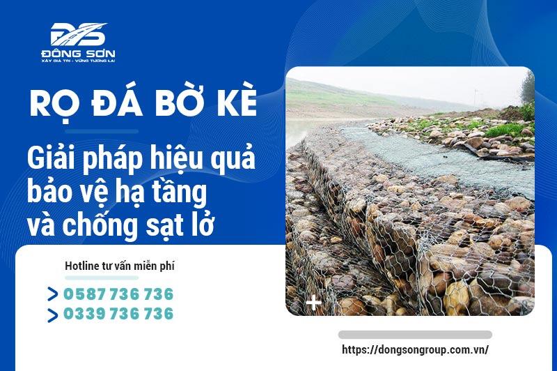 Rọ đá Việt Nam thi công kè sông chống sạt lở hiệu quả