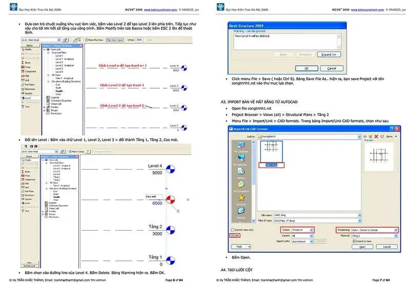 Tài liệu Revit Structure từ Đại học Kiến trúc Hà Nội giúp nắm vững kiến thức ngành
