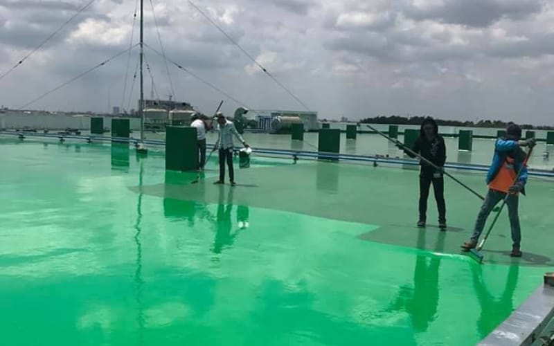 Thi công chống thấm sân thượng cũ