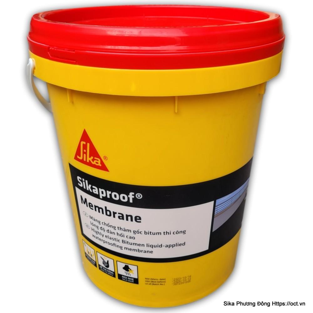 Thi công lớp chống thấm dạng lỏng lên bề mặt sàn mái bằng rulo chuyên dụng