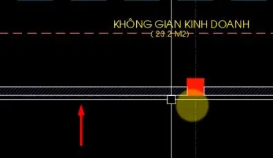 Thiết kế chi tiết phần cột trong bản vẽ mặt bằng kiến trúc AutoCAD