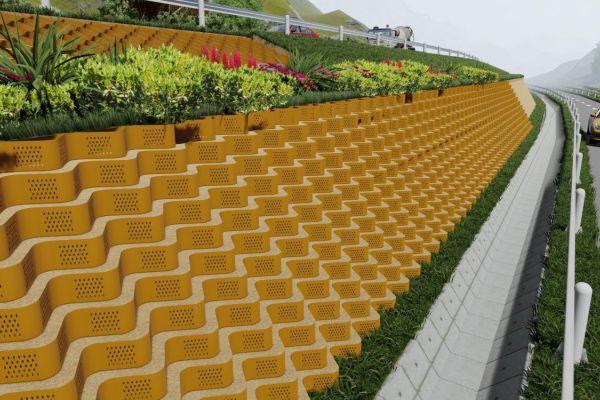 Thiết kế tường chắn đất bằng đá hộc đơn giản