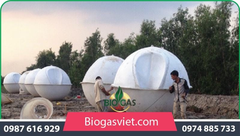 Alt text mô tả một mô hình xử lý nước thải sau hầm biogas hiệu quả, thân thiện với môi trường ở nông thôn Việt Nam