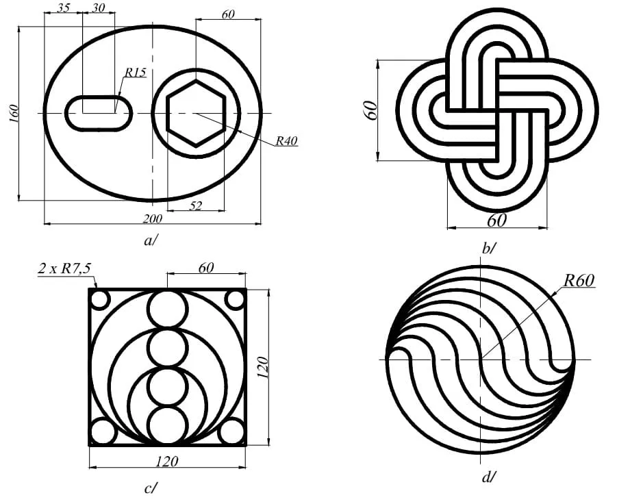 Thực hành vẽ chi tiết máy với lệnh SPLINE và ELLIPSE trong AutoCAD 2D