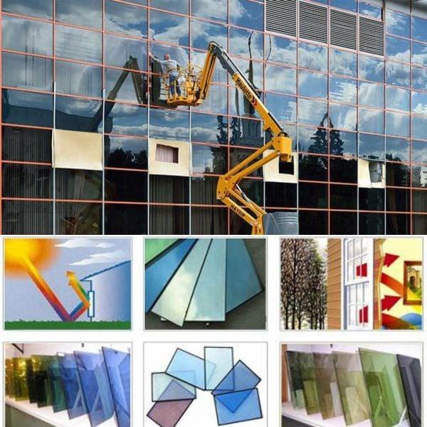 Công nhân xây dựng trang bị đầy đủ mũ, kính, găng tay, quần áo bảo hộ khi lắp đặt màng chống thấm HDPE