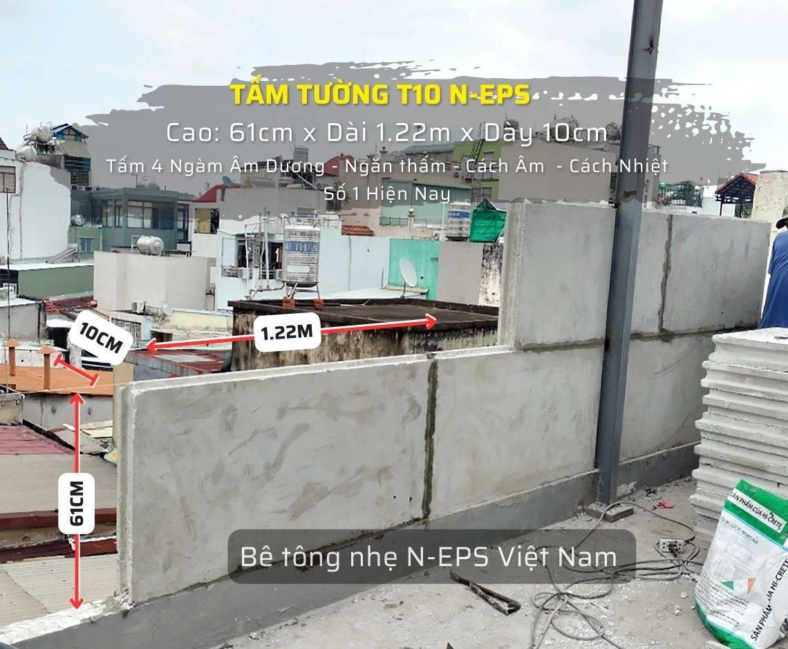 Cấu tạo tường chắn trọng lực bằng bê tông vững chắc