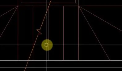 Vẽ ký hiệu đường cắt (Breakline Symbol) để phân tách nét thấy và nét khuất của cầu thang