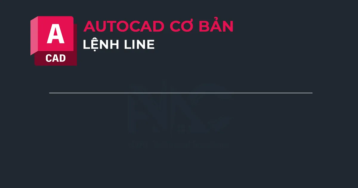 Ví dụ minh họa cách sử dụng lệnh LINE (L) để vẽ đường thẳng trong AutoCAD, một lệnh cơ bản cho người mới bắt đầu học vẽ Autocad.