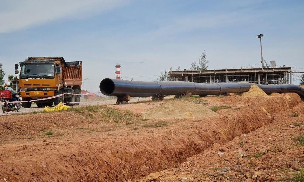 vị trí lắp đặt ống địa kỹ thuật bằng phương pháp hàn nhiệt dưới lòng đất